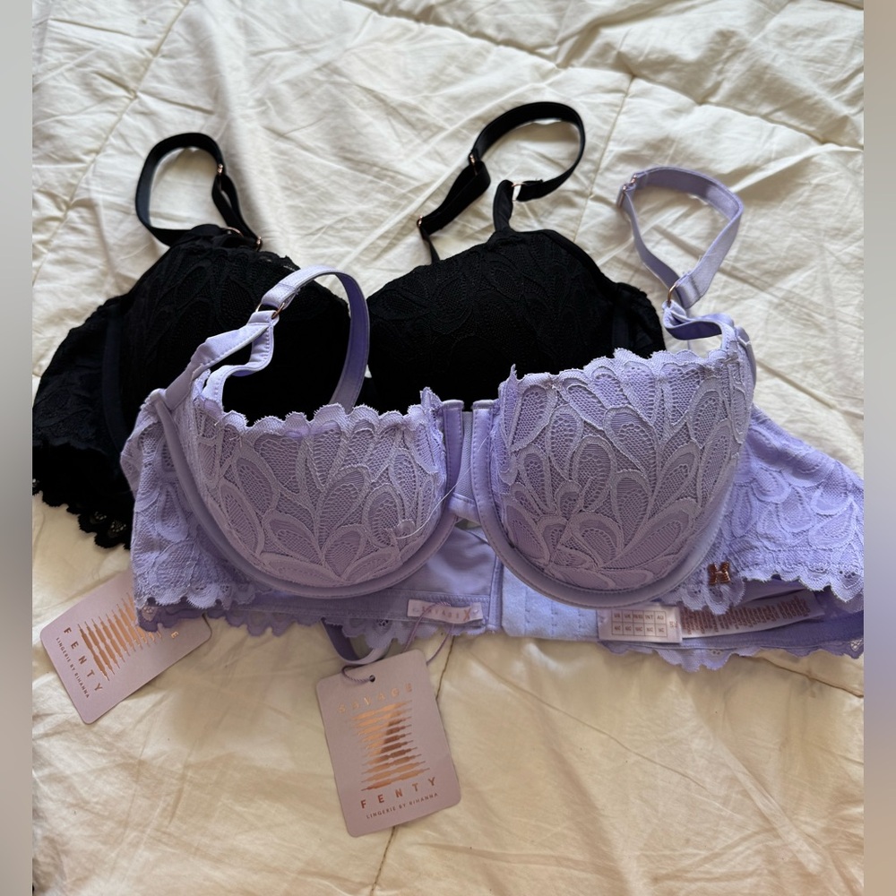 40C lightly lined Demi savage fenty bras
